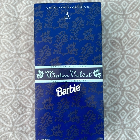 Avon Exclusive Barbie Winter Velvet “First in a Series” Special Edition Doll - Picture 8 of 13